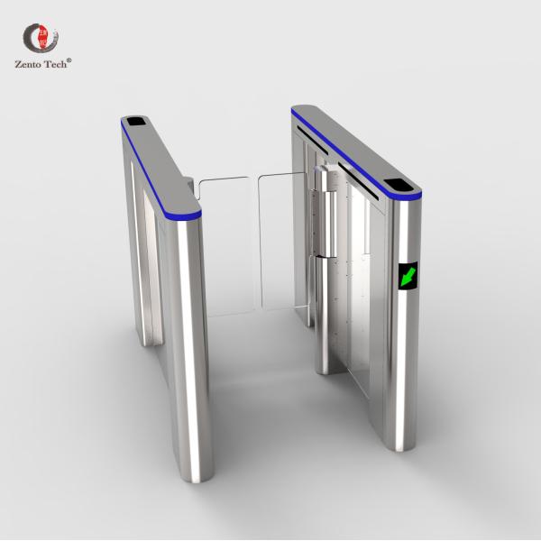 China 304 Stainless Steel Automatic Turnstile Flap Barrier Gate Entrance Bidirectional factory