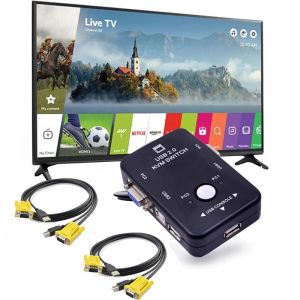 USB 2.0 VGA HDMI Switch Box