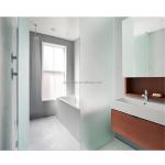 Cutting Edging Drilling Tempered Glass Fixed Shower Screen for Bathroom Living