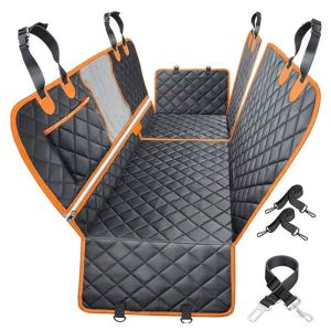 China Pet Car Seat Cover For Back Seat,Non-Slip Backseat Protector With Mesh Window on sale