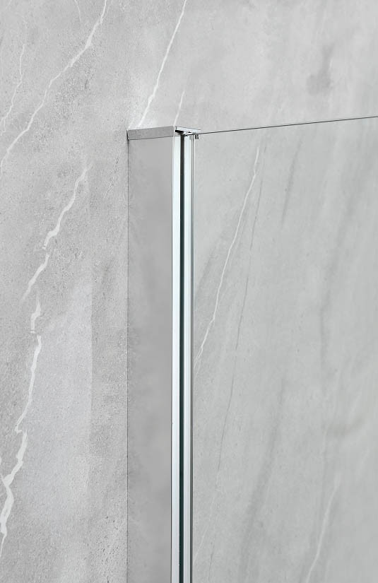 Square Shower Enclosures 6/8mm Tempered Glass And Chromed Alum Frame