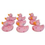 Funny Floating Cute Rubber Duck Natural Latex Bath Duck Pink Color EN71
