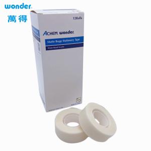 China Matte White BOPP Stationery Tape For Writing Easy Tear Acrylic Adesive factory