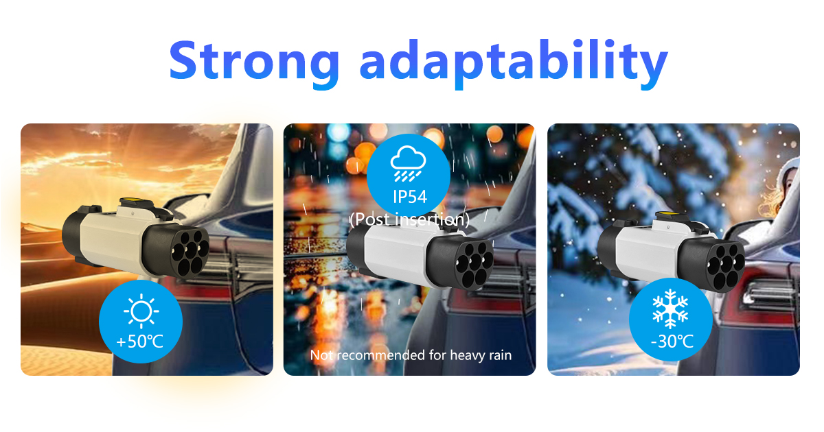 Car Adapter Charging Station AC Type1 to GBT 220v Electric Vehicle 32A Output Power 2024 Portable 7kw EV Charger Portable