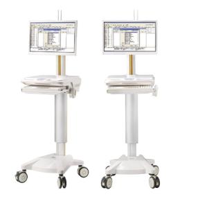 Integrated Computer Trolley Hospital Use Height Adjuatable Movable With Four Castors