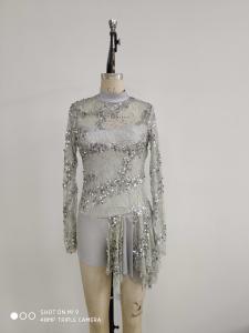 China Silver Girls Ballet Clothes For Kids , Womens Ballet Leotards factory