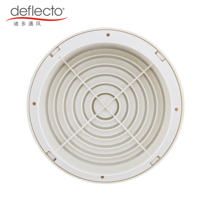 High Security Plastic Exhaust Vent Circular Ceiling Wall Air Outlet 4'' 100mm