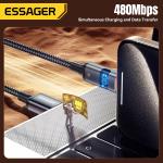 ESSAGER ES-X61 Series PP USB A To C Cord 100W Max 480Mbps