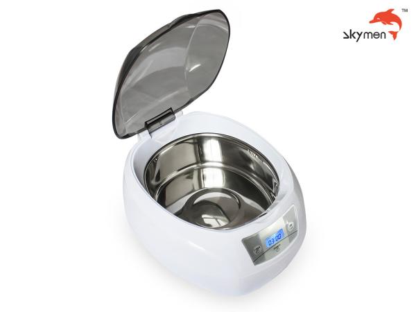 Skymen 750ml Household Plastic Detachable CD Ultrasonic Cleaner 30min Timer FCC