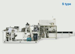 China 25KW Tri Folded Pads 65ppm Sanitary Napkin Packing Machine factory