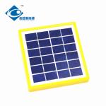 2W 6V high efficiency Glass Laminated solar panel ZW-2W-6V transparent glass