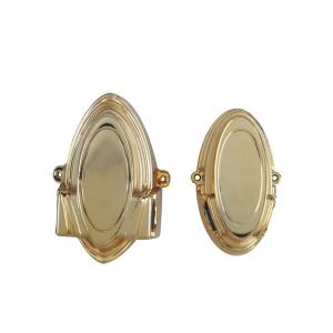 China American Style Gold Plastic Casket Corners With Iron Tubes factory