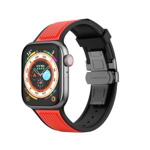 China 10 Color Options Butterfly Buckle Watch Straps for i Watch Series Ultra 8 7 6 5 4 Se factory