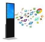 350cd/M2 Floor Standing Android Indoor Digital Display Screens 32/43/50/55/65