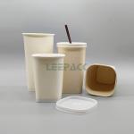 12/16/22oz Disposable square paper cup single PE coated hot paper cup ,for