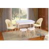 Buy cheap Hard Granite Surface Solid Wood Dinette Sets For Household Nordic Style from wholesalers