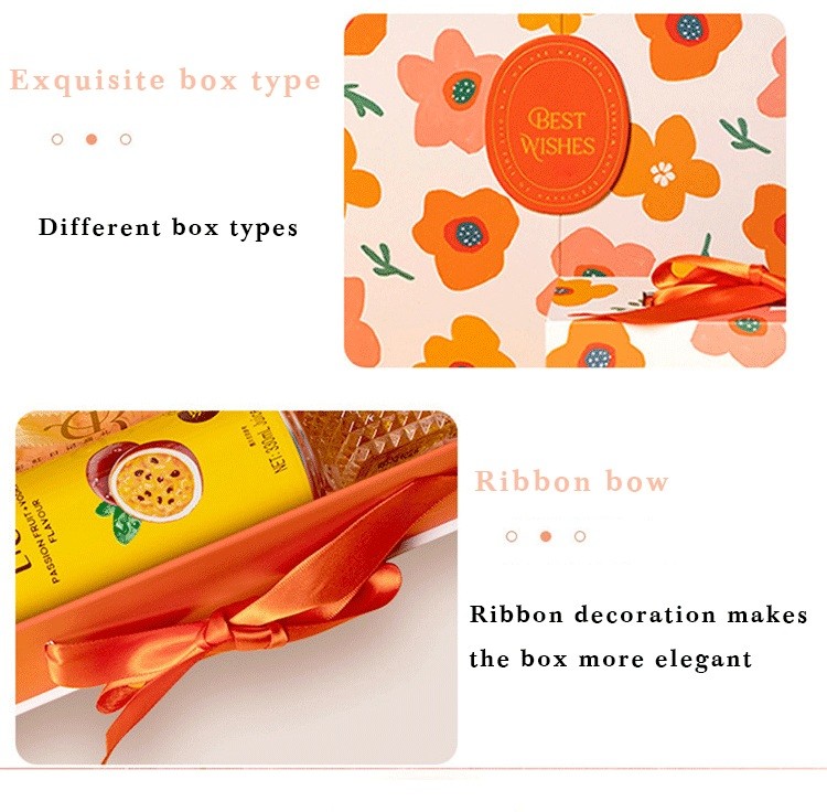 Pink gift box fairy design white cardboard birthday exquisite gift box packaging customizable box