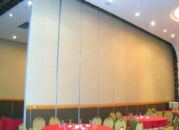 Sliding Door Track Rollers Commercial Movable Partition Wall Acoustic Fabric