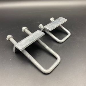 China Cast Iron Square Shape 3/8'' U Bolt Beam Clamps on sale