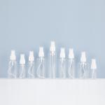 Transparent Round PET Plastic Spray Bottle For Daily Cleaning