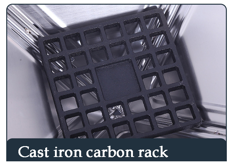 Portable Charcoal Folding Stainless Steel BBQ Grill Stove for Outdoor Garden Camping