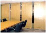 Interior Wood Melamine Surface Movable Folding Partition Walls , Wooden Room