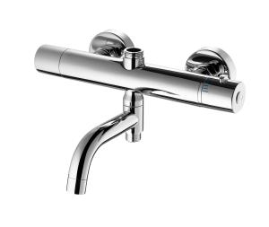 China Temperature And Flow Adjustment Thermostatic Faucet Thermostatic Tap Mixer factory