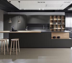 China Membrane MDF Modern Modular Kitchen Cabinets 18mm Chip Board E1 Grade factory