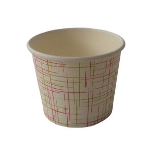 China PE Coating 5oz Ice Cream Cups Flexo Printing Single Wall Paper Eco Ice Cream Cups factory