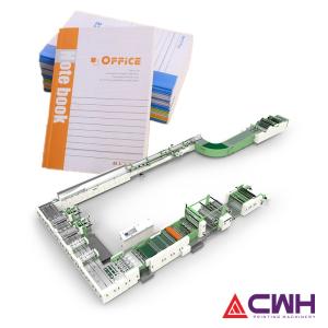 China 65KW Glue Taped Notebook Making Machine For School Office factory