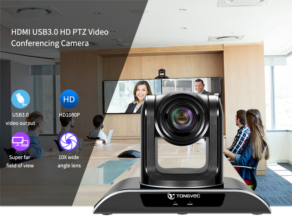 1080P Auto Focus Video Conference 10X Optical Zoom Camera for Skype Meeting