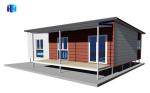 70 square meter small prefab modern steel house kits with barthroom design
