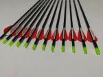 144 Arrows Pack,Id.165",4.2mm 1.75" Vanes Fletched Hawkeye Small Target carbon
