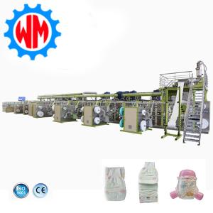China Non Woven Fabric Diapers Machines High Efficiency Diaper Production Line factory