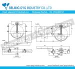 TENSION DEVICE GX-100H ELEVATOR SAFETY PARTS, SHEAVE DIAMETER 200MM
