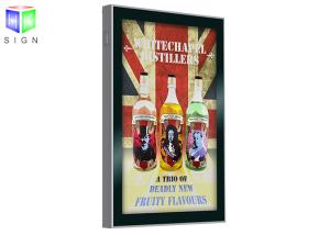 China Scrolling Advertising Signs A3 Light Box Remote Control Wall Mounting factory
