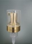 Minin Bottle Head Brushed Stainless Steel Foam Pump With Clear Overcap