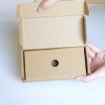 Embossed Folding Corrugated Cardboard Jewelry Shipping Boxes Custom Logo Printed