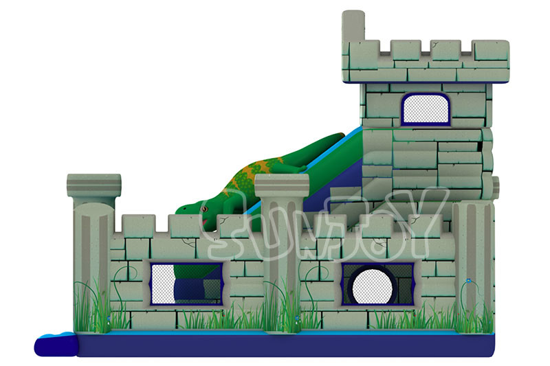 Quadruple Stitches 0.55mm Plato Inflatable Bouncy Castle