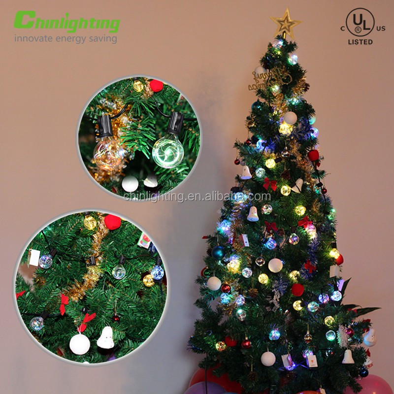 12ft 12 bulbs RGB globe string lights led copper wire string lights Christmas decoration fairy lights