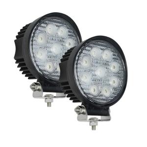 China 30 Degree Beam 2160lm Round LED Flood Lights 27 W 1 Years Warranty factory