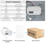 Integrated Mirror Touch Dimmer Switch 2 Gang Time Temperature Display Defogger