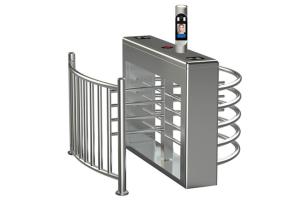 China 30person/min SS304 Face Recognition Waist Height Turnstile factory