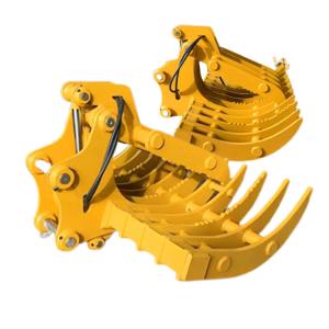 China Heavy Duty Excavator Riddle Rake Bucket , Lawn Stone Rake For Komatsu Pc200 Pc300 factory