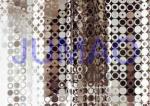 Durable Decorative Metal Curtains Light Silver Air Flow For Hotel Decoration