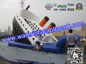 China Giant Titanic Inflatable Slide For Kids WaterProof And Fireproof factory