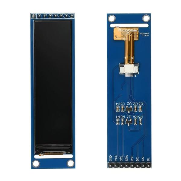 2.25 Inch TFT Display Module With PCB Resolution 76*284 4-Wire SPI Interface 12
