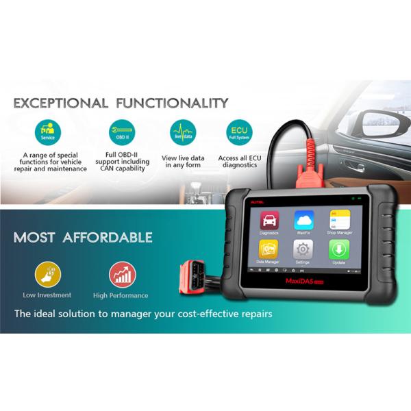 Autel Maxidas DS808 OBD2 Diagnostic Tool Upgrad of DS708 with Full set OBDI Adapters automotive Scanner Same Function as