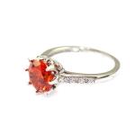 l Women's Sterling Silver Tanzanite Cubic Zirconia Engagement Ring (JY077)