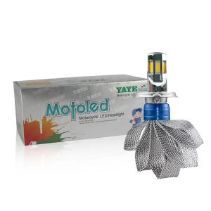 China COB LED Motorcycle Lamp Motoled AC/DC8V-80V H4 H6 HS1 Ba20D P15D CSP factory